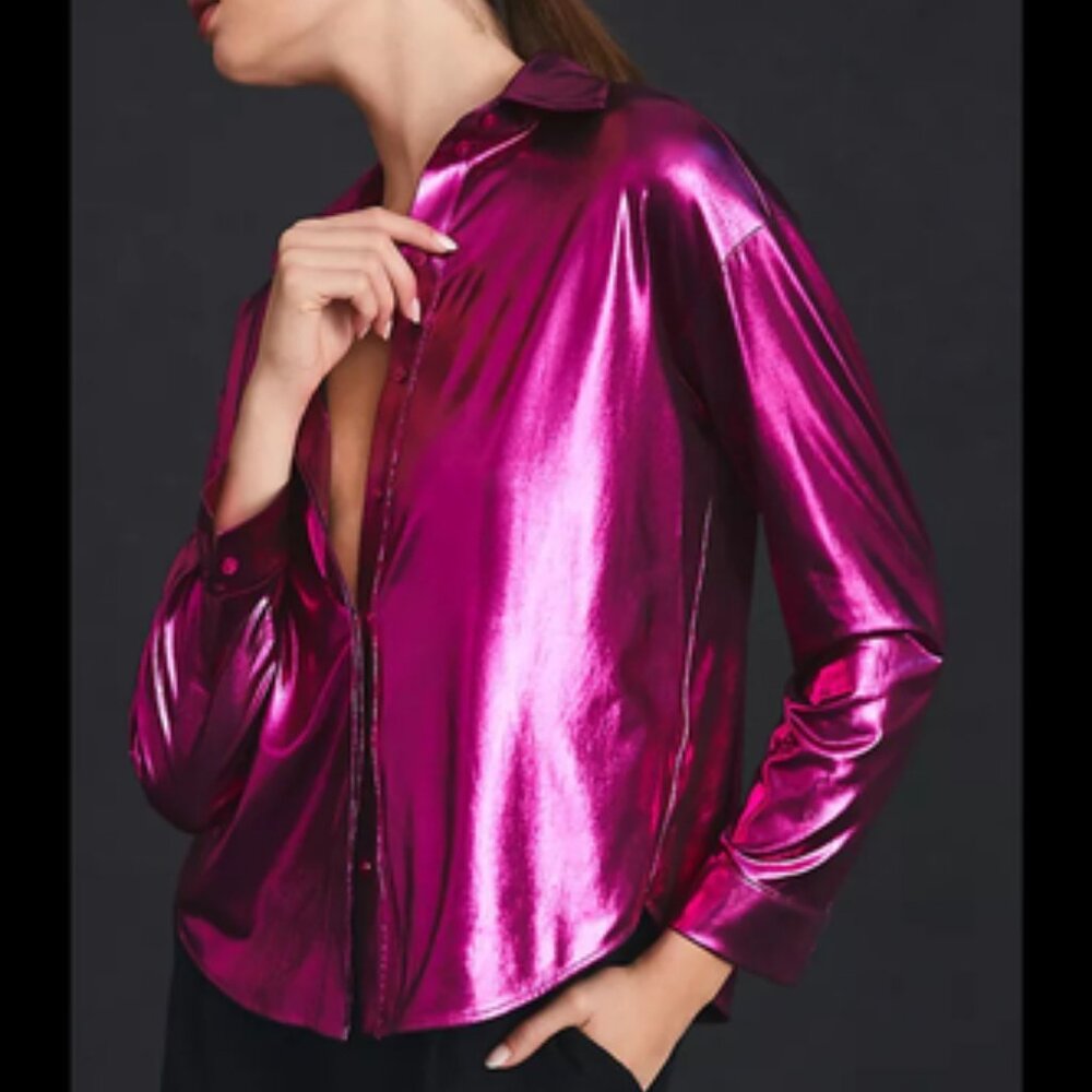 By Anthropologie Shine Shirt - Size S